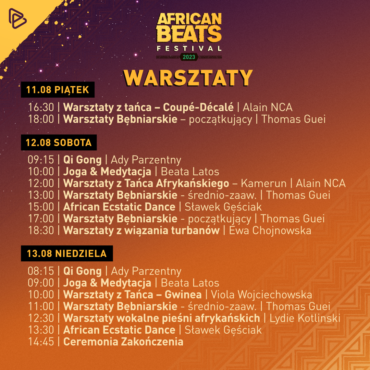 Warsztaty African Beats Festival 2023